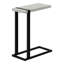 Table d'appoint, en forme de C, bout, côté, collation, salon, chambre à coucher, stratifié, métal-303910312