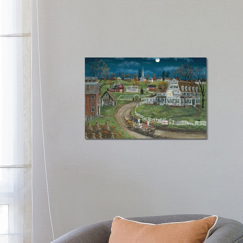 Haunted Hayride by Bob Fair - Wrapped Canvas Gallery-Wrapped Canvas Giclée, 66.04 cm H x 45.72 cm W x 3.175 cm D
