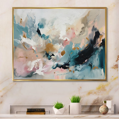 Delicate Brushstrokes, peinture abstraite V - Reproduction d'art sur toile
