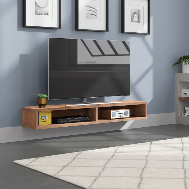 Kist Floating TV Stand, Weathered Oak