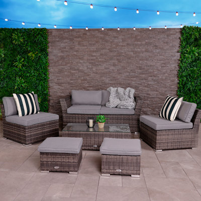 Englis Metal 2-Person Seating Group with Cushions