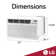 8,000 BTU 115V Through-the-Wall Air Conditioner with Remote Control