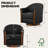 Modern Leather Swivel Barrel Chair with Solid Wood Base（Set of 2)-2121686540