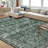 Oriental Machine Washable Rug for Living Room Bedroom Vintage Non-Slip Low Pile Rubber Backing Area Rug for Playroom Office Kitchen Dining Room Dorm and Bedside Decor-1628377896