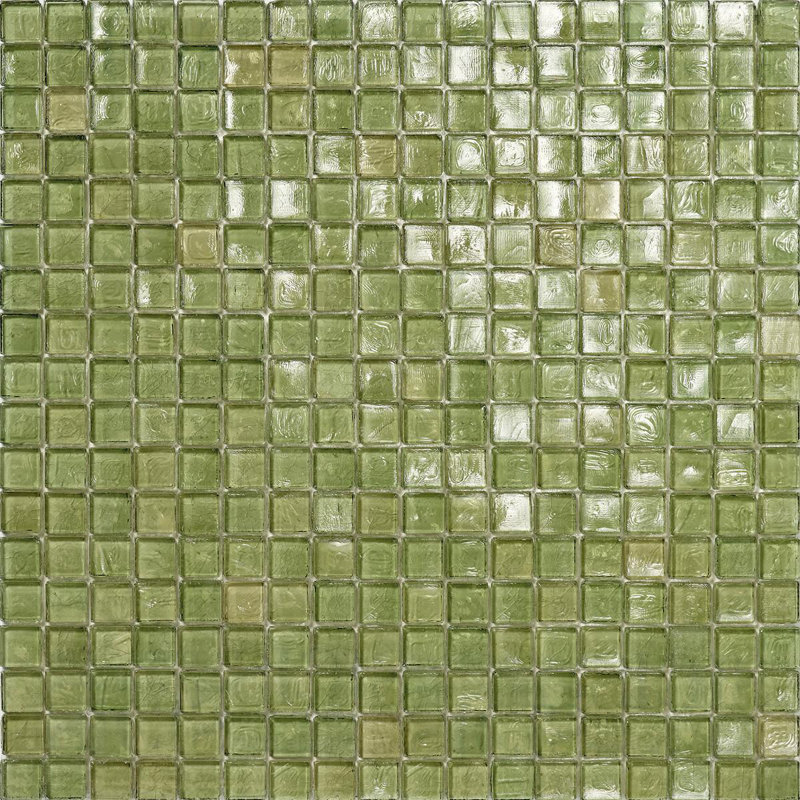Nichel 5/8" x 5/8" Glass Mosaic