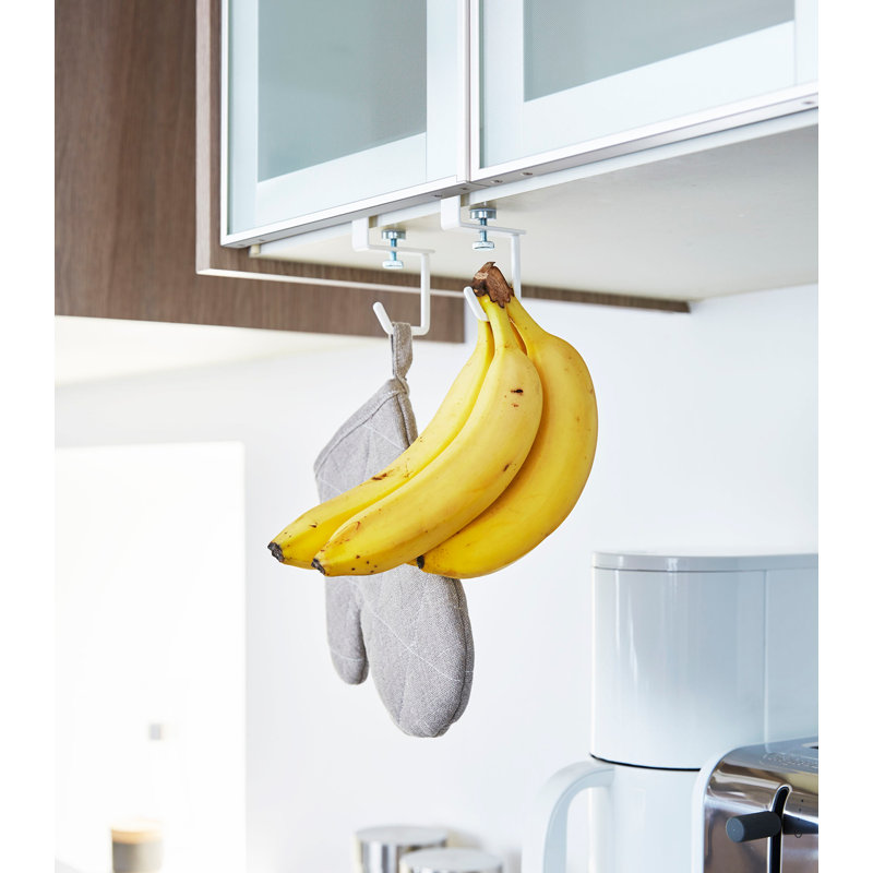 White Steel Under-Shelf Multipurpose Hanging Hooks Set