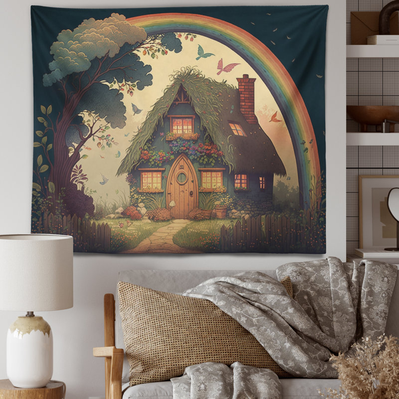 - Tapisserie murale chalet Lake House, H 32 po x l 39 po