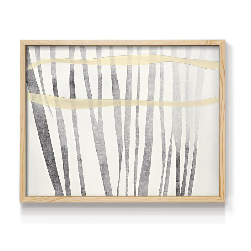Abstrait, série Lxxxv, reproduction encadrée, Naturel, H 16 po x l 20 po