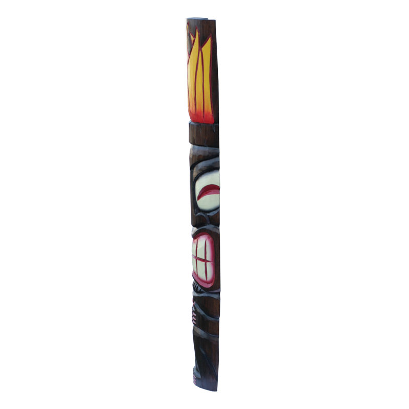 Décoration murale 40 "H Tiki Mask Fire God Tropical