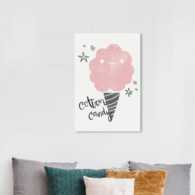Food and Cuisine Cotton Candy Fun Sweet  Wrapped Canvas Painting Print