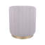 Repose-pieds deux tons avec rangement ou tabouret de coiffeuse, taupe