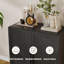 Armoire de rangement autoportante moderne de 72 po de hauteur à 4 portes avec tablettes réglables-677679703