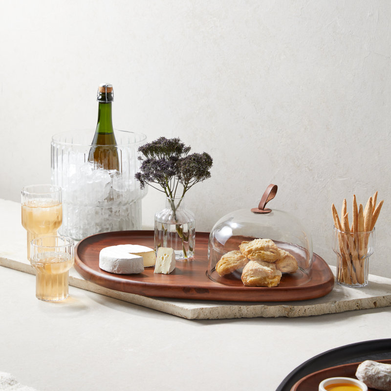 Cloche de fromage Talacia Acacia, noyer