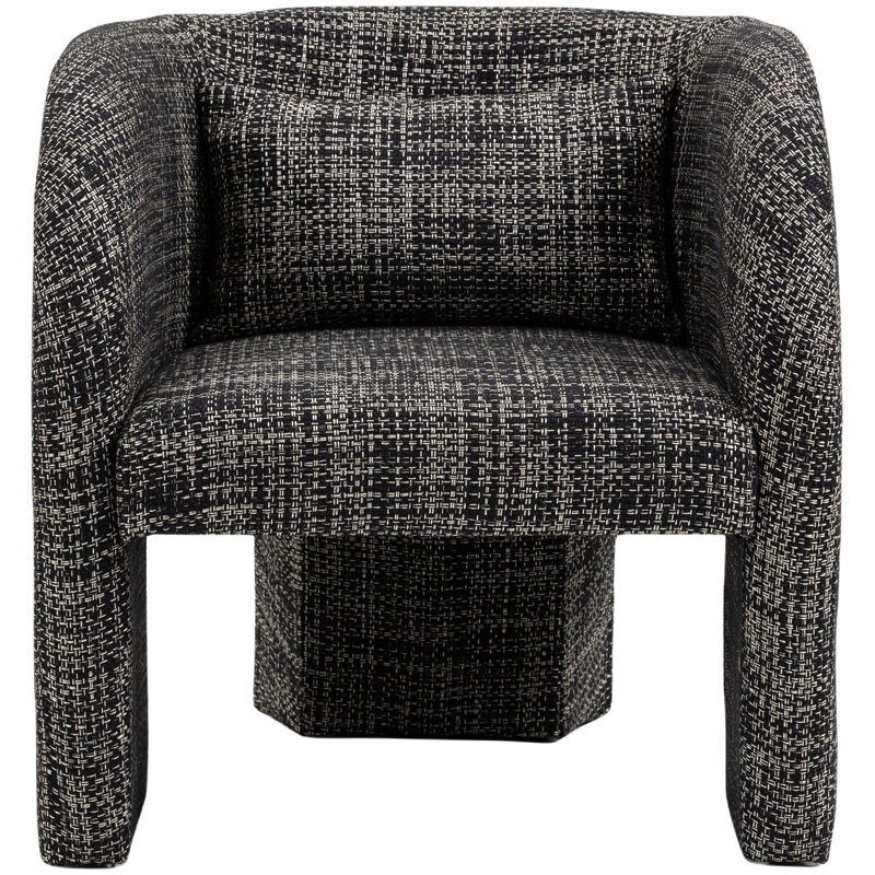 Fauteuil Sawyer, Tissu noir tissé