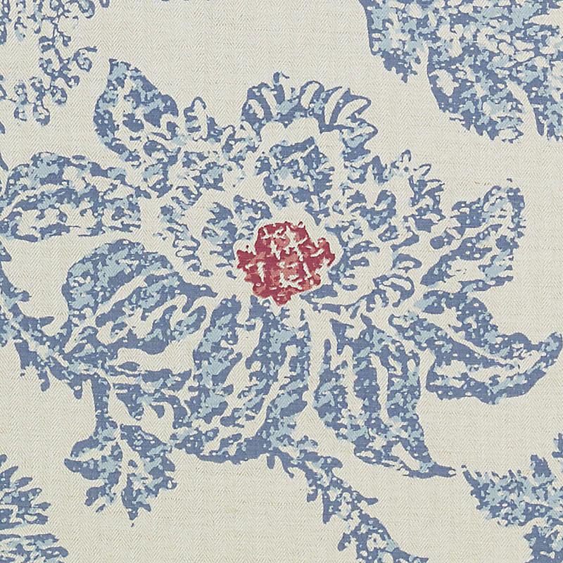 Tissu ceylon batik Dorsoduro, Bleu marine