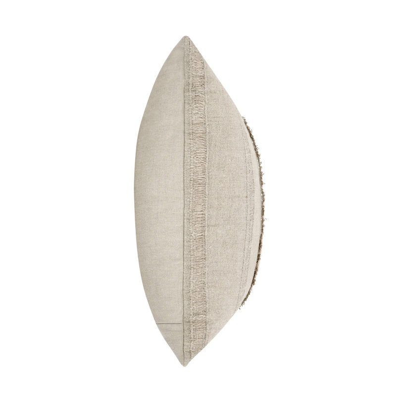 Valley 22" Woven Throw Pillow, Natural