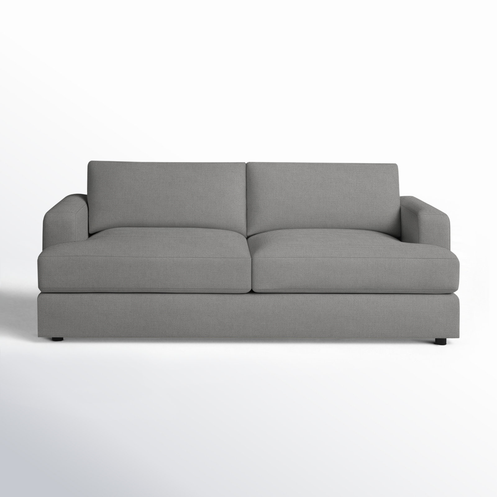 Cayden 84'' Upholstered Sofa, Bayou Light Gray Canvas