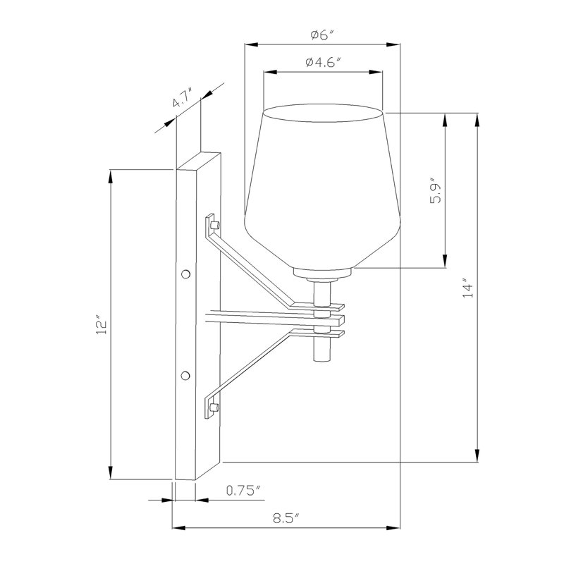 Azaruddin Armed Sconce