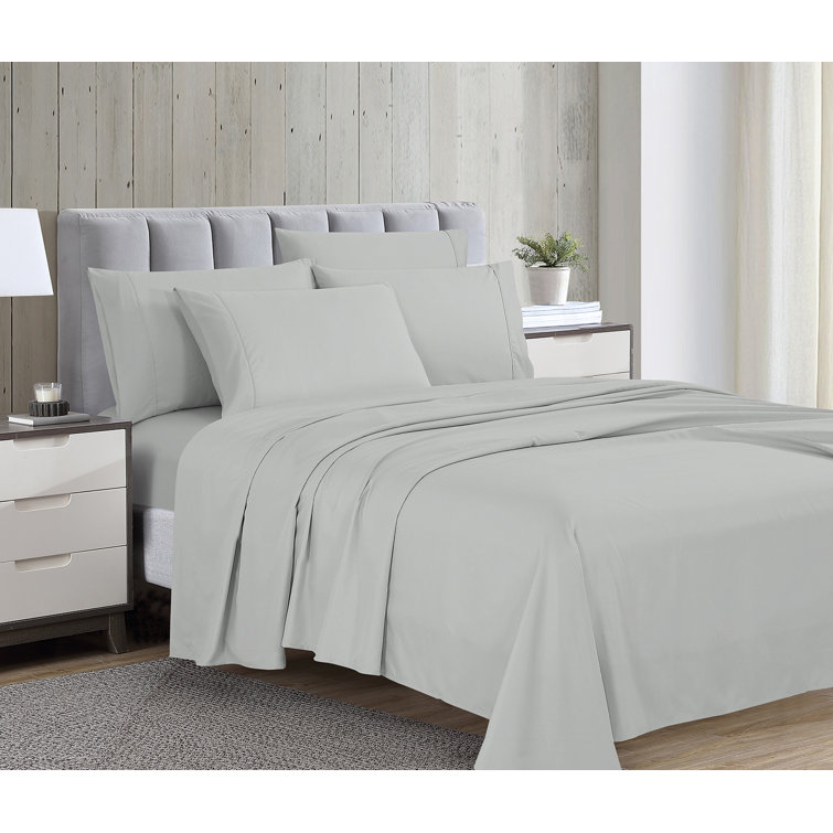Stoehrs 1800 Series Ultra Soft Microfiber Sheet Set with Extra Pillowcases