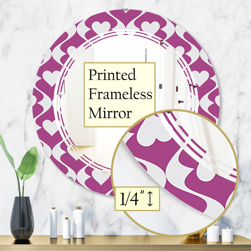 Miroir mural moderne sans cadre Triple C, H 31,5 po x l po