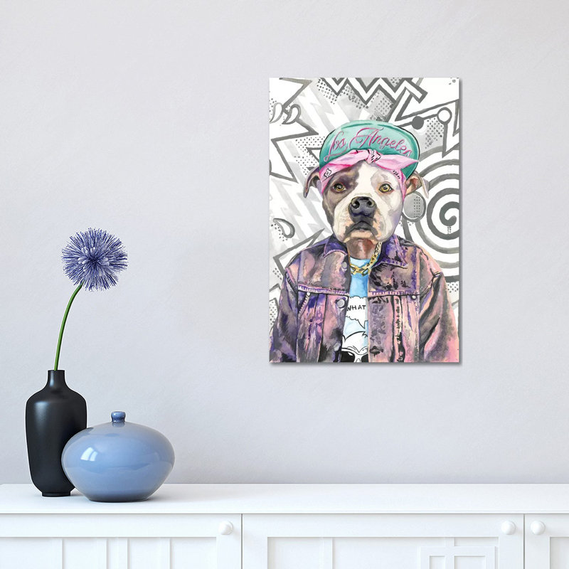 What's Up Dog by Heather Perry - Print on Canvas, Wrapped Canvas, 101.6 cm H x 66.04 cm W x 3.175 cm D