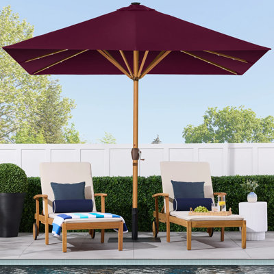 Parasol carré solaire à DEL pour terrasse