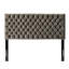 Tête de lit réglable en velours gris pour une chambre à coucher confortable avec une silhouette rectangulaire élégante-321471734