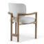 Ensemble de 2 chaises de salle à manger rembourrées avec accoudoirs en bois d'hévéa, capacité de poids de 300 lb-1138208692-1138208689