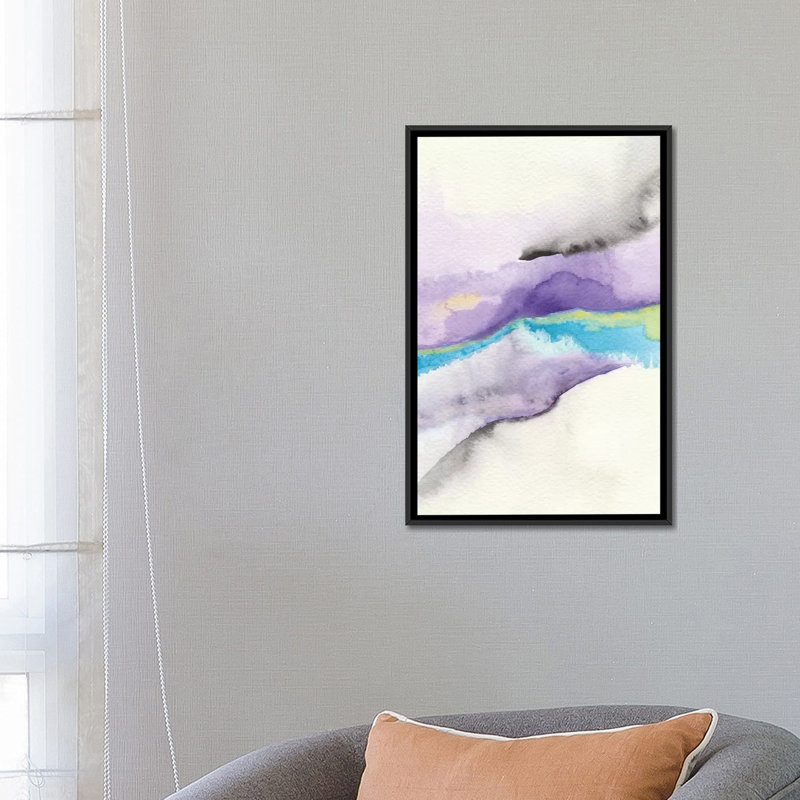 " Abstract IV " by Marco Gonzalez, 26" H x 18" W x 1.5" D, Black Framed Canvas, No Mat