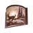Rustic Lodge Flush Mounted Sconce