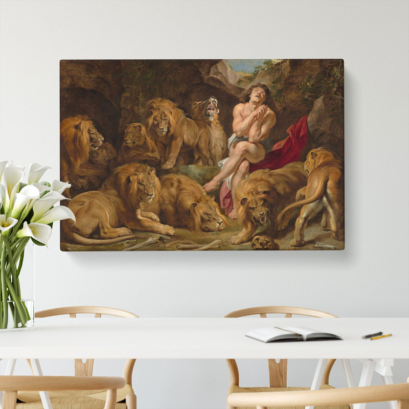 Daniel in the Lions' Den by Peter Paul Rubens - Wrapped Canvas Painting, 40cm H x 60cm W x 3cm D