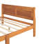 Lit plateforme double en bois avec tête de lit-212909996-212909992