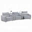 Fauteuil inclinable électrique Falo, chenille gris clair