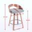 Tabourets de bar rembourrés en similicuir Riggan-1862300671