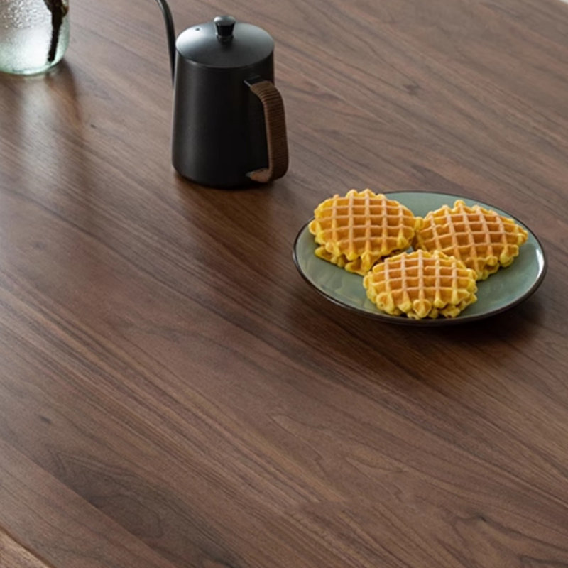 Pieds en bois de noyer noir massif, H 29,53 po x L 70,87 po x l 33,46 po