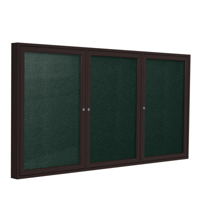Enclosed Cabinet Vinyl Bulletin Board