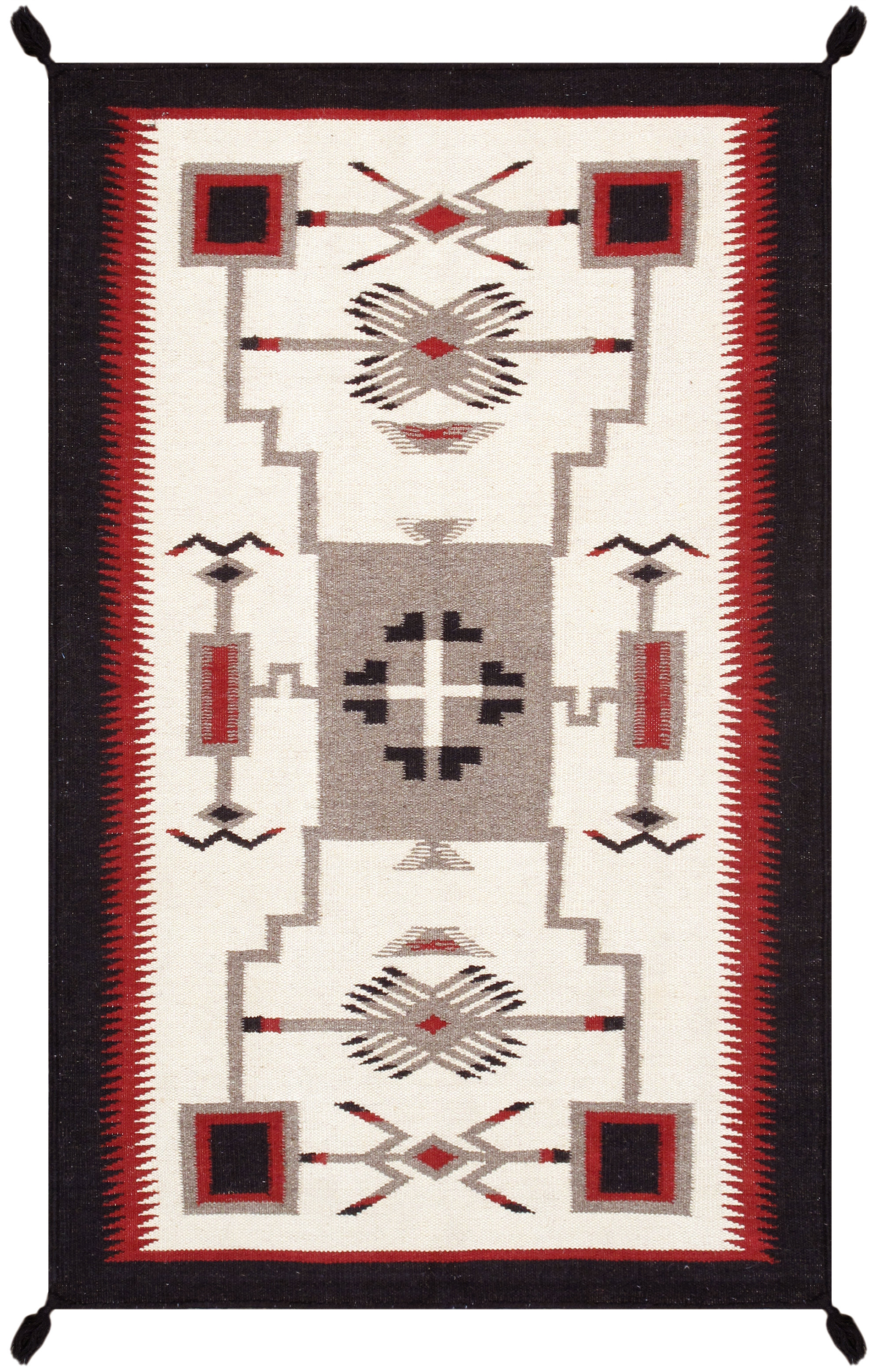 Southwestern Handmade Flatweave Ivory Area Rug Langley Street Rug Size: Rectangle 8' x 10