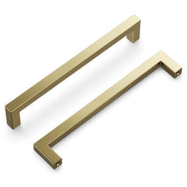 Solid Satin Brass Cabinet Handles and Knobs Available in Various