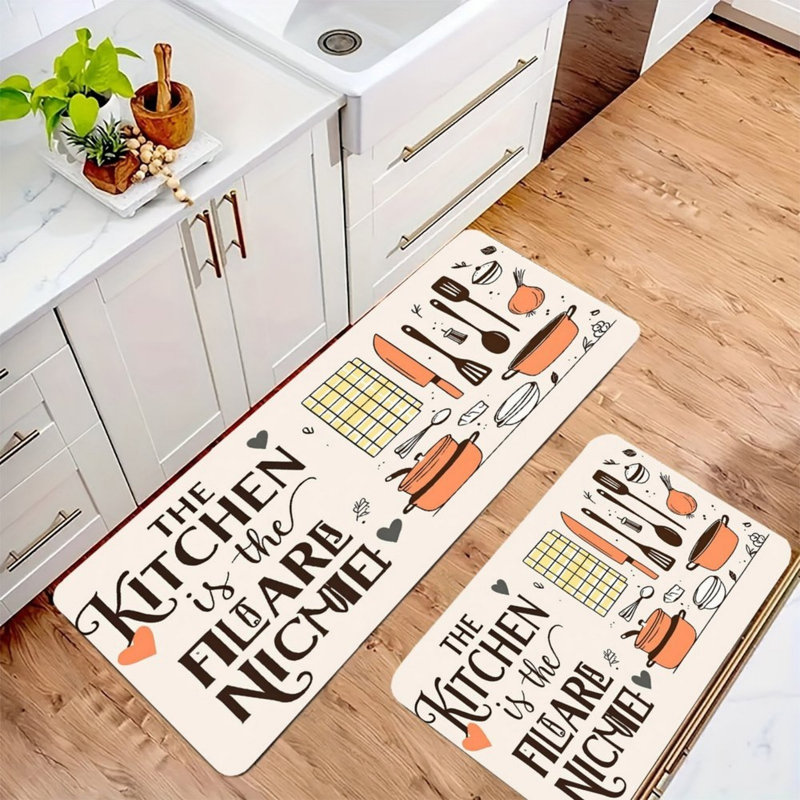Beige The Kitchen Kitchen Mats 2 Pack Kitchen Dining