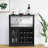 Farmhouse Wine Cabinet with Removable Wine Rack, Coffee Bar Cabinet with Barn Door and Adjustable Shelves, Kitchen Buffet Cabinet for Dining Room, Living Room-464641208