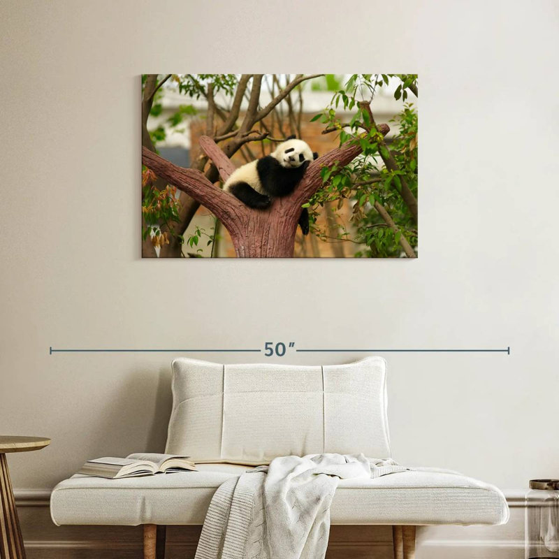 Brampt Sleeping Baby Panda, 24" H x 36" W