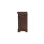 Kishmat 2 Piece Solid Wood Writing Desk with Filing Cabinet Office Set Dark Brown