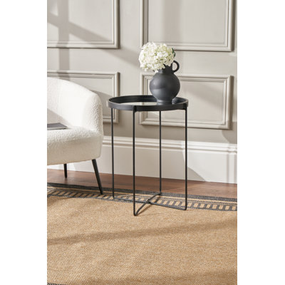 Tiggs Tray Top Cross Legs End Table