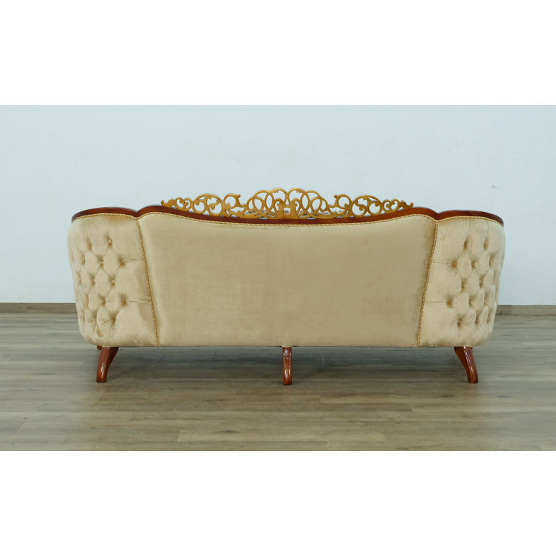 3 Piece Angelica Ii Sofa Set Brown With Brown Fabric