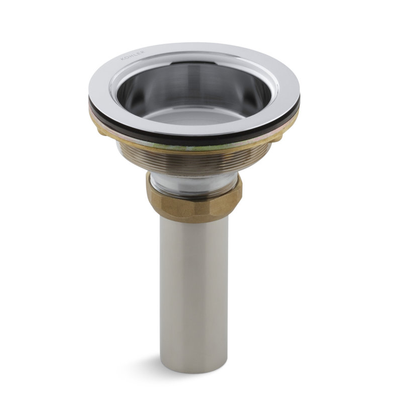 Grille d'évier de cuisine Duostrainer, Chrome poli