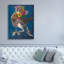  «Running Ostrich» par Heather Gauthier, art mural sur toile, 40 po x 54 po