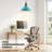 Metal Dome Semi Flush Mount Ceiling Light E26 Base Indoor Fixture with Black Holder Modern Industrial Lighting for Kitchen Hallway Entryway Bedroom Living Room Home Office-1542703605