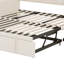 Lit de jour rembourré simple avec couchette escamotable réglable en hauteur et port de charge USB et Type-C, 2 poches latérales-2120706361
