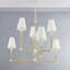 Lustre en lin 6 lumières Mariana par Megan Molten x Mitzi