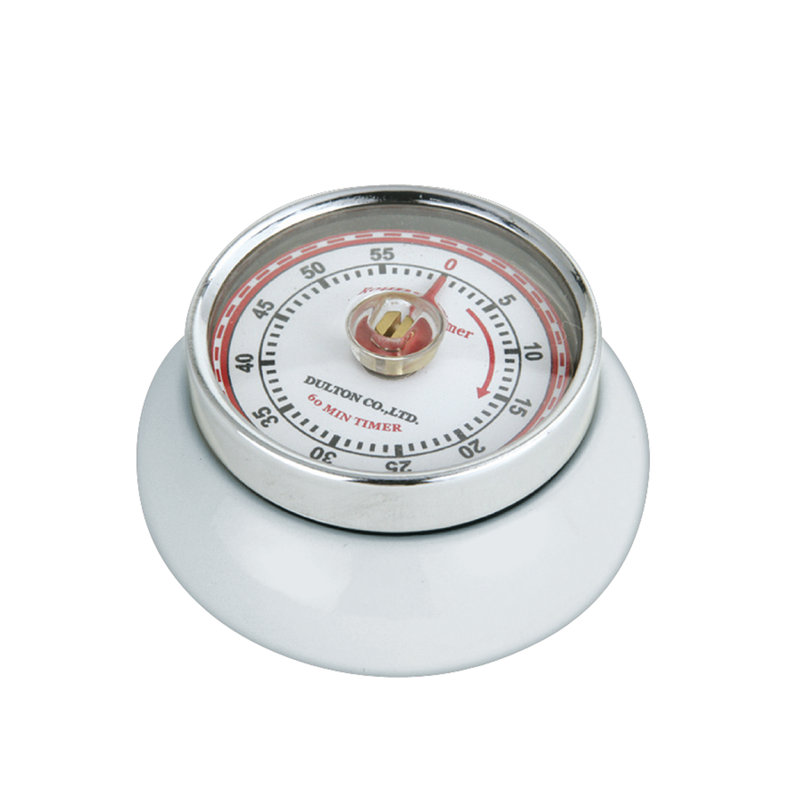 Minuterie de cuisine rétro Zassenhaus, Blanc